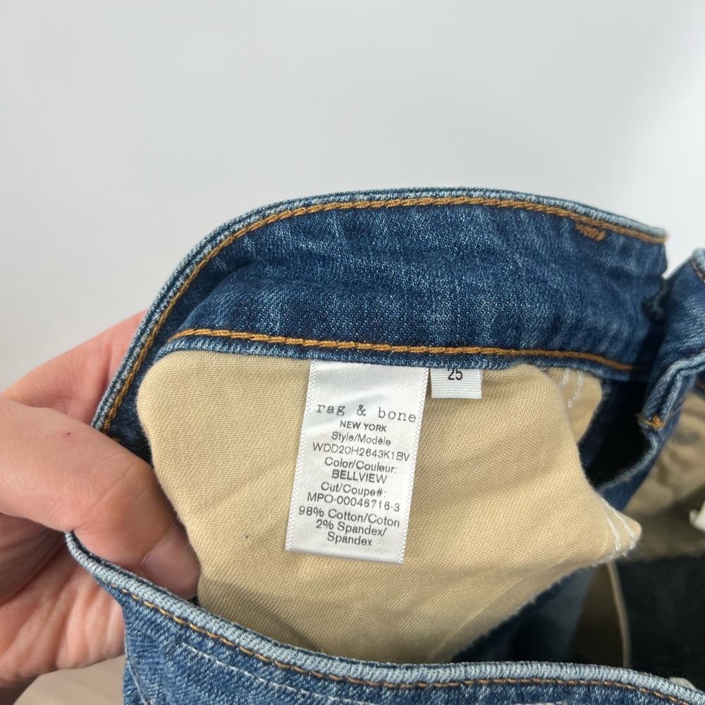 Rag & Bone Dre Low-Rise Slim Boyfriend Jeans in Bellview - Picture 8 of 8